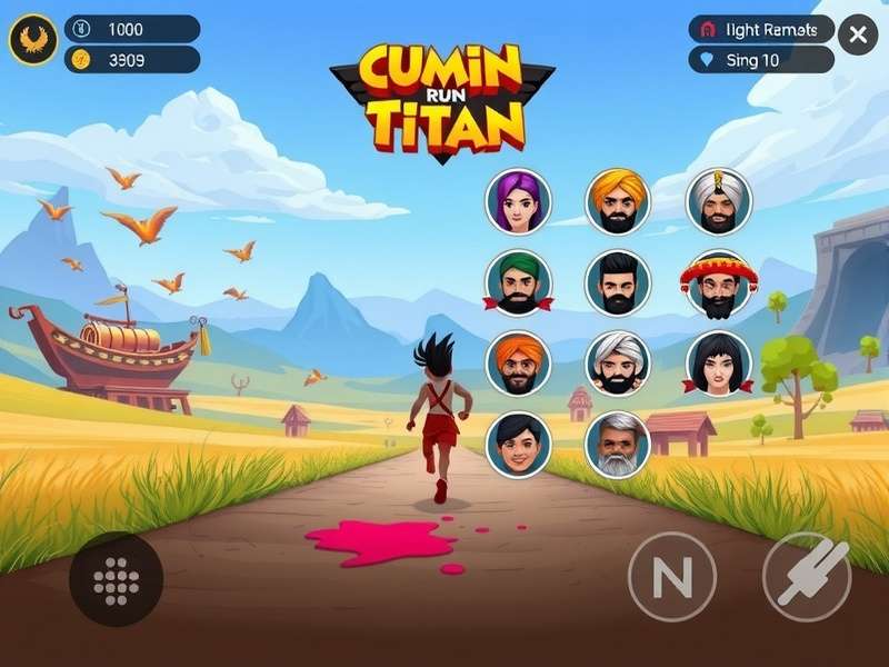 Cumin Run Titan festival event showcasing colorful Holi celebration in-game